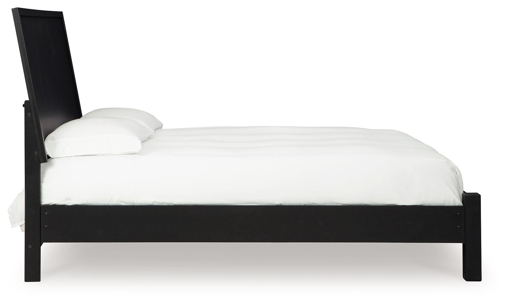 Paneelbett mit niedrigem Fußteil