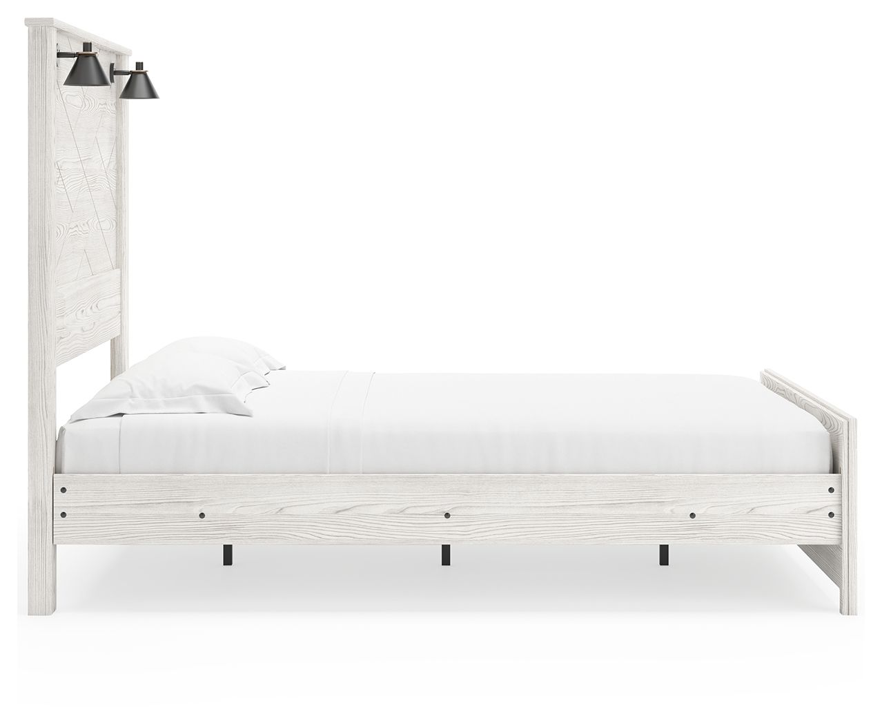 Panel Bed With Sconces