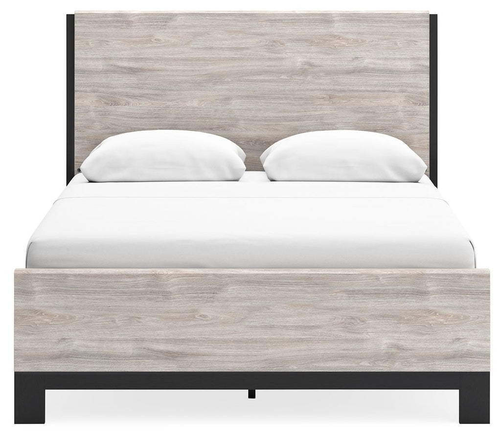 Letto con pannelli