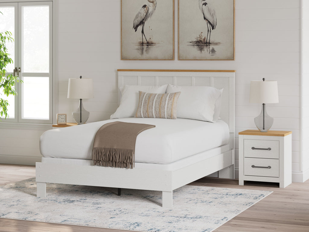 Letto con pannelli
