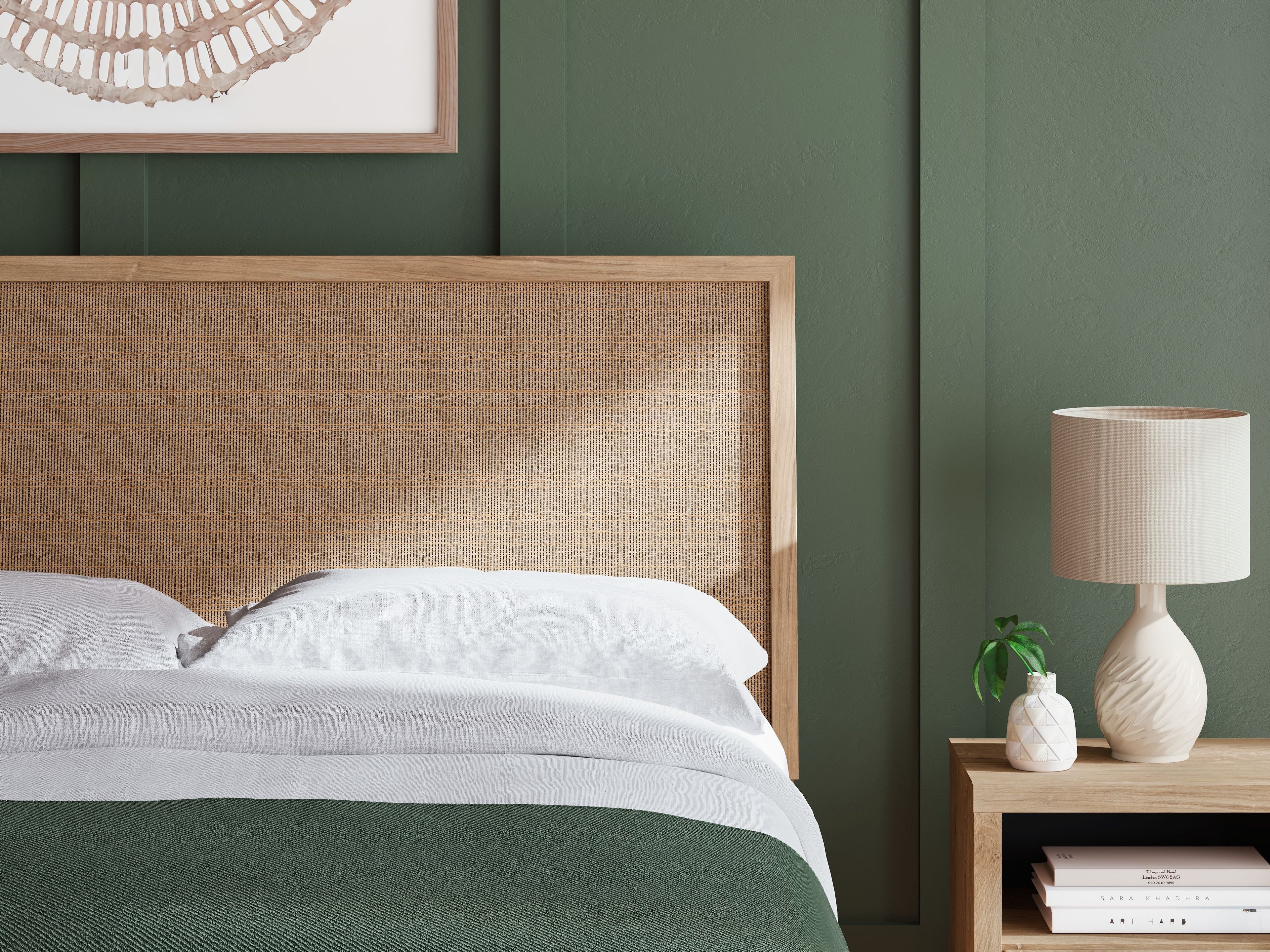 Letto con pannelli