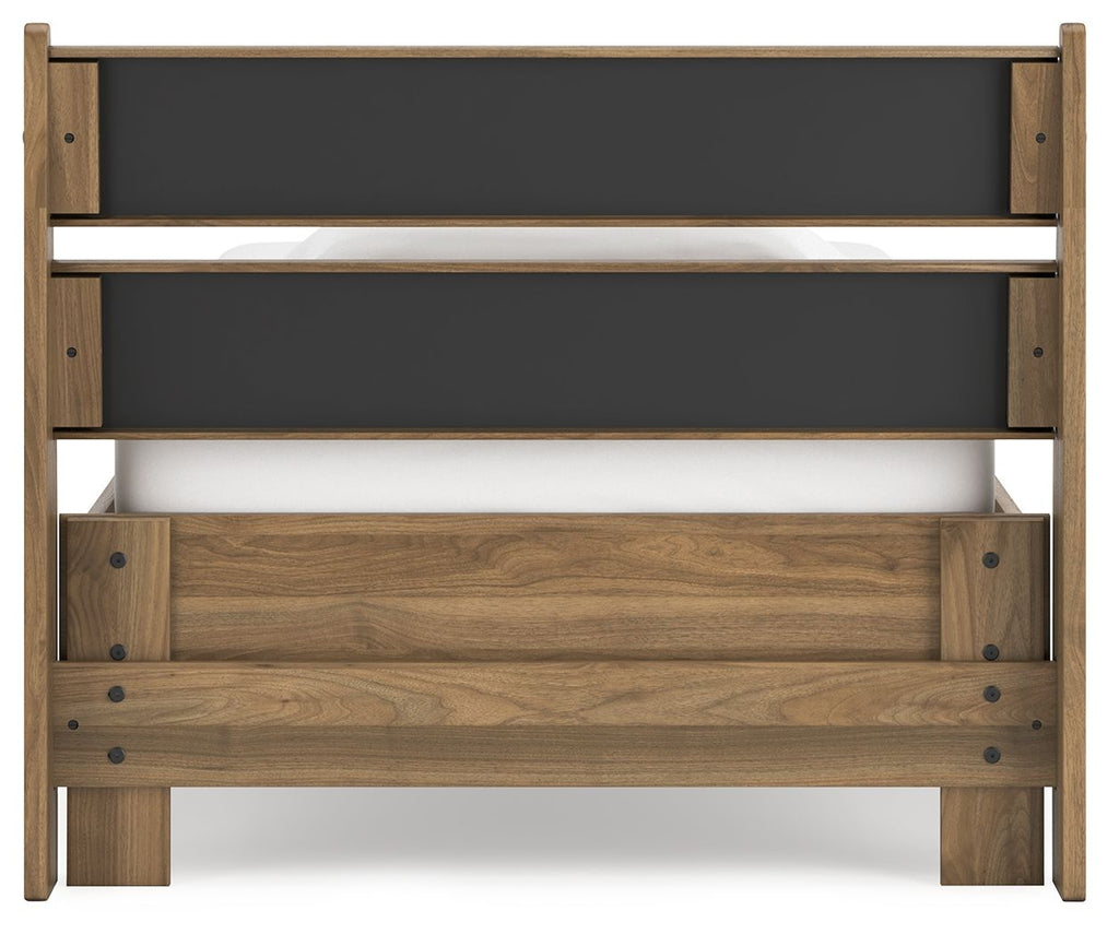 Cama de plataforma con paneles