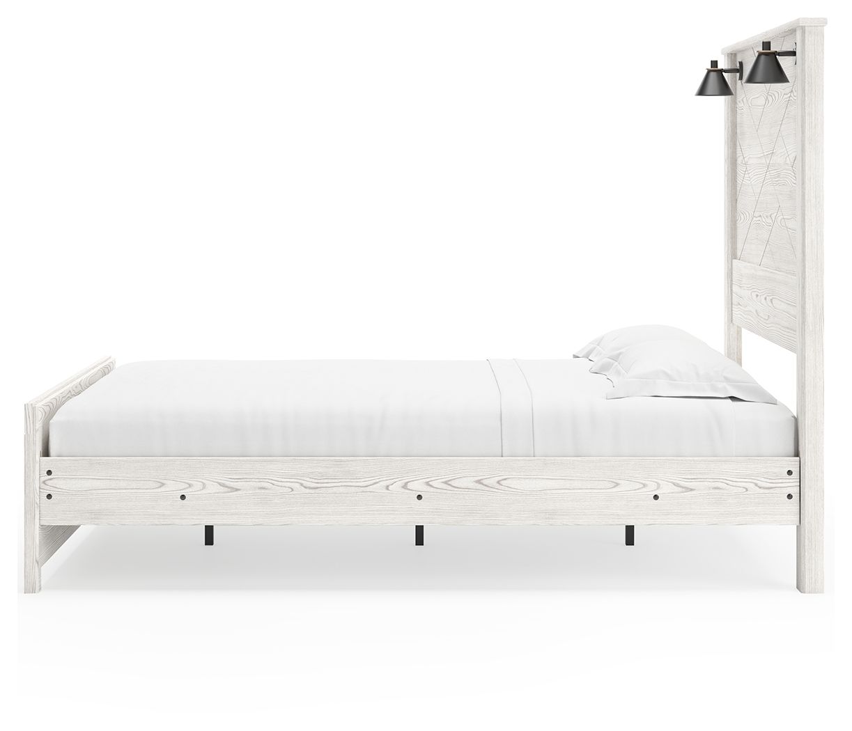 Panel Bed With Sconces