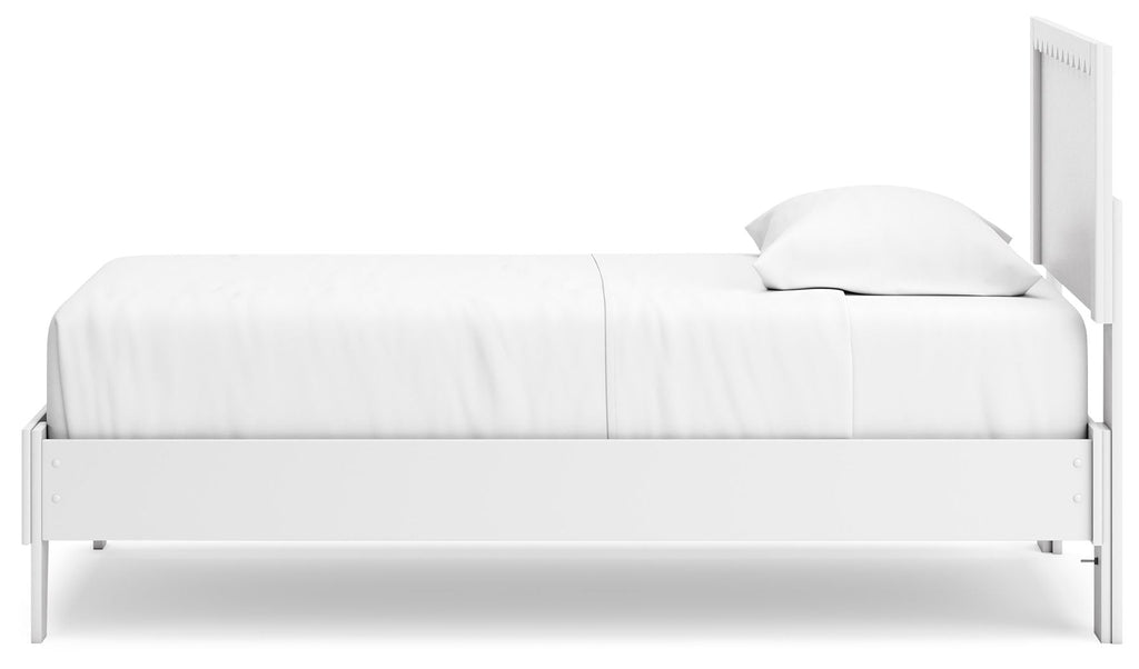 Cama de plataforma con paneles