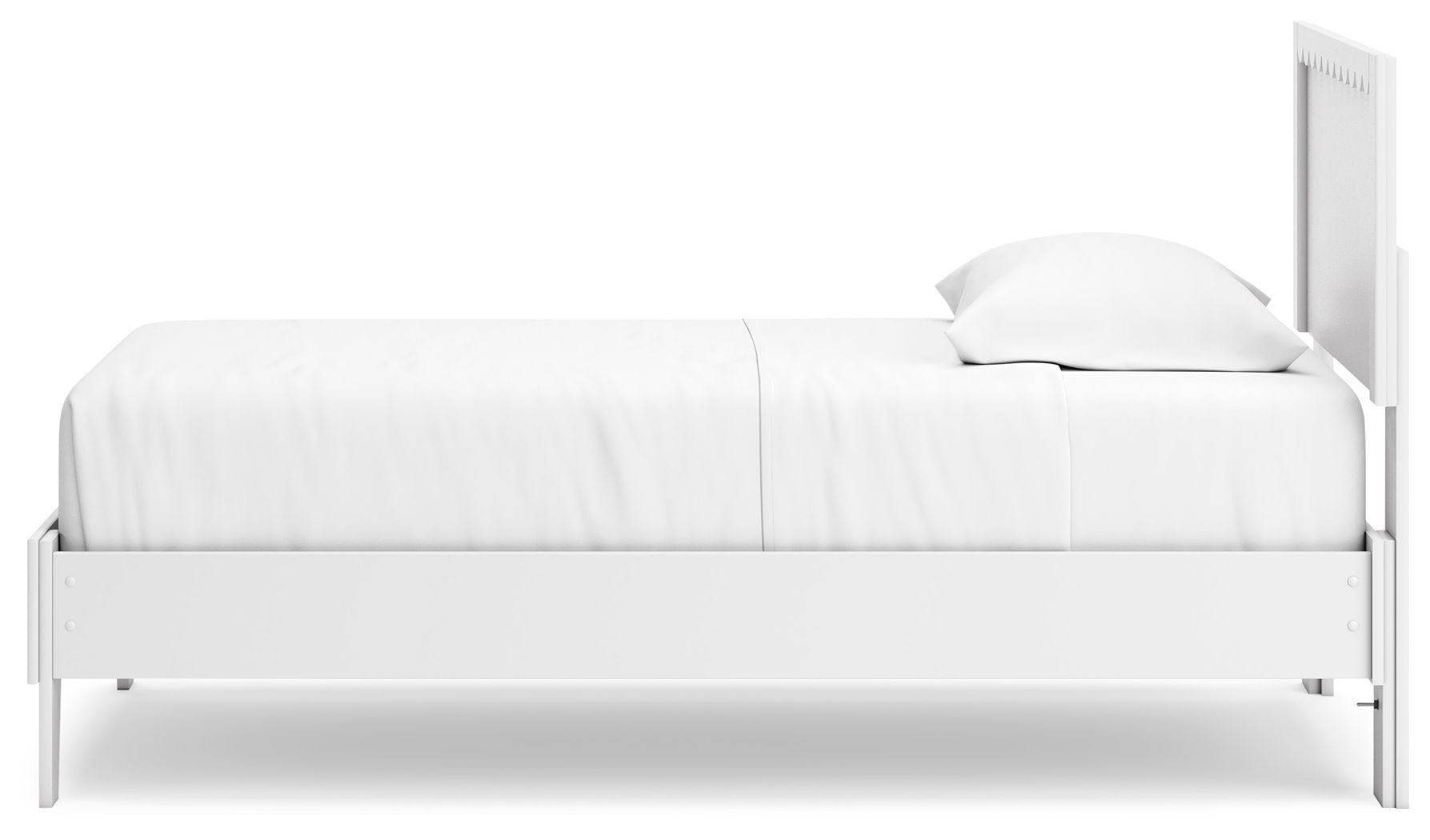 Cama de plataforma con paneles