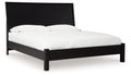 Paneelbett mit niedrigem Fußteil