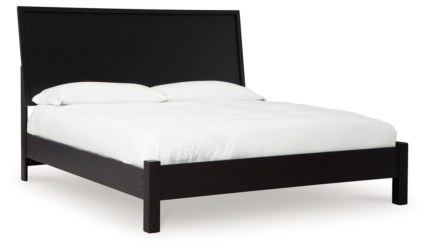 Paneelbett mit niedrigem Fußteil