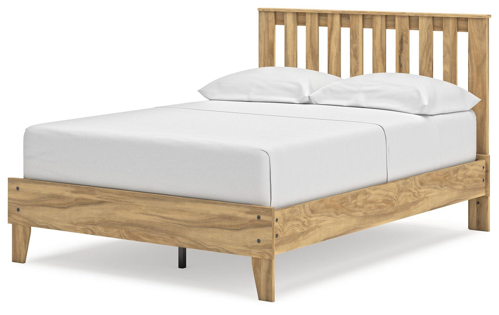 Letto a piattaforma con pannelli