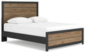 Letto con pannelli