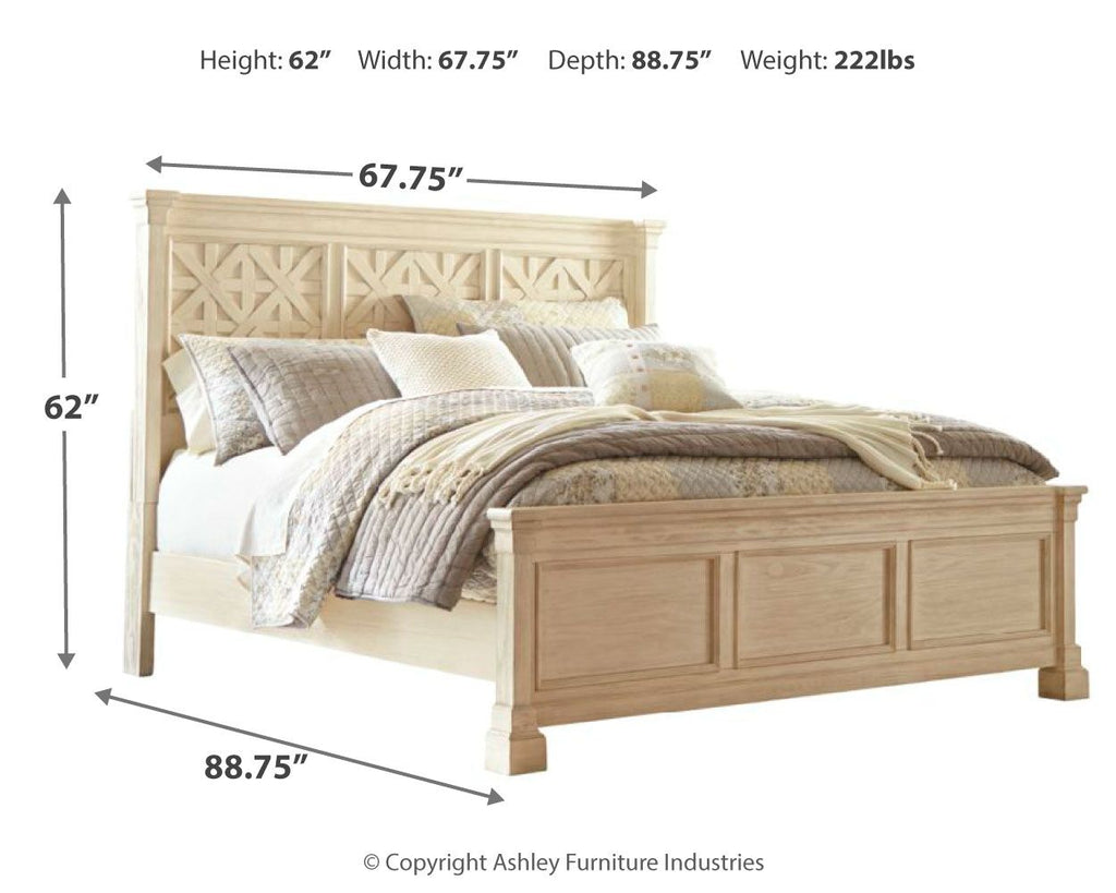 Cama con panel de celosía