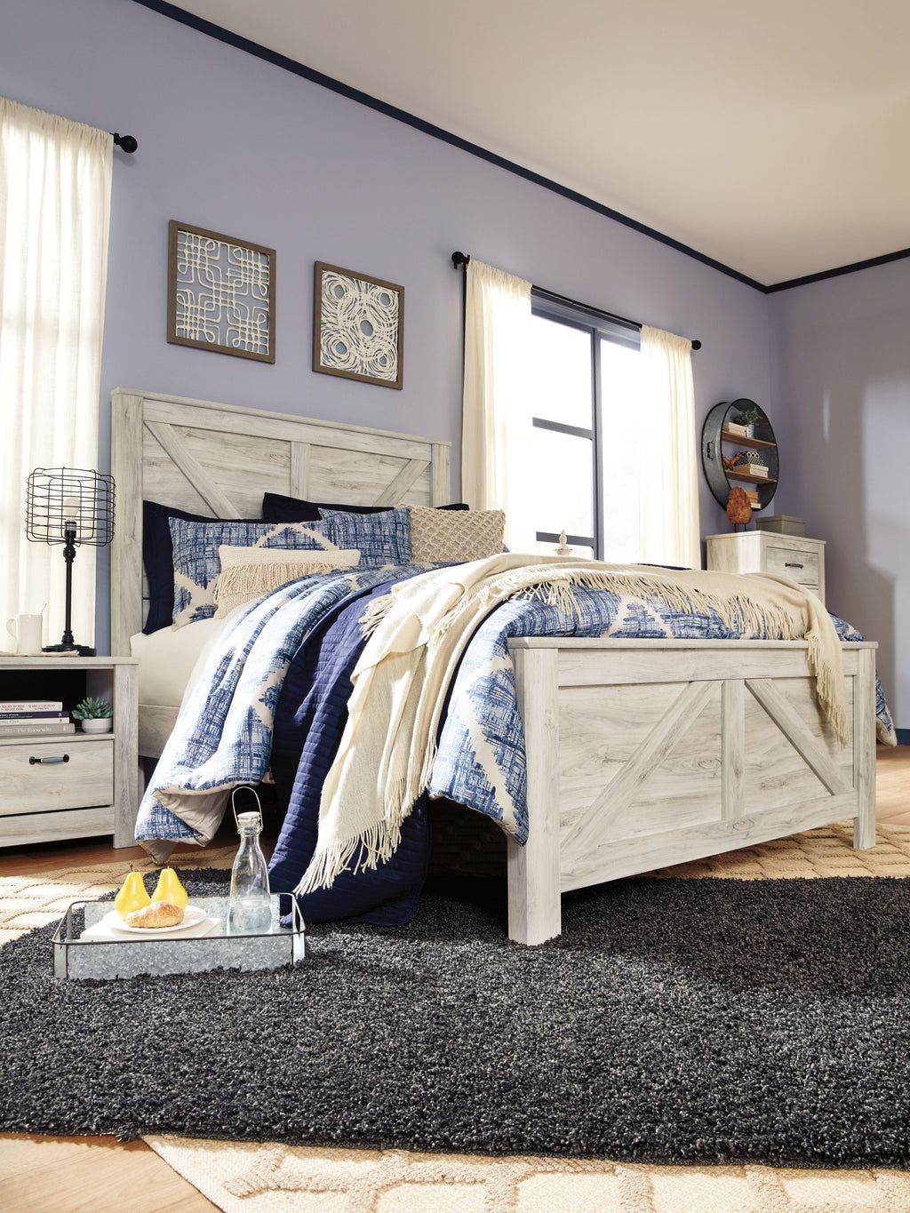 Crossbuck Panel Bed
