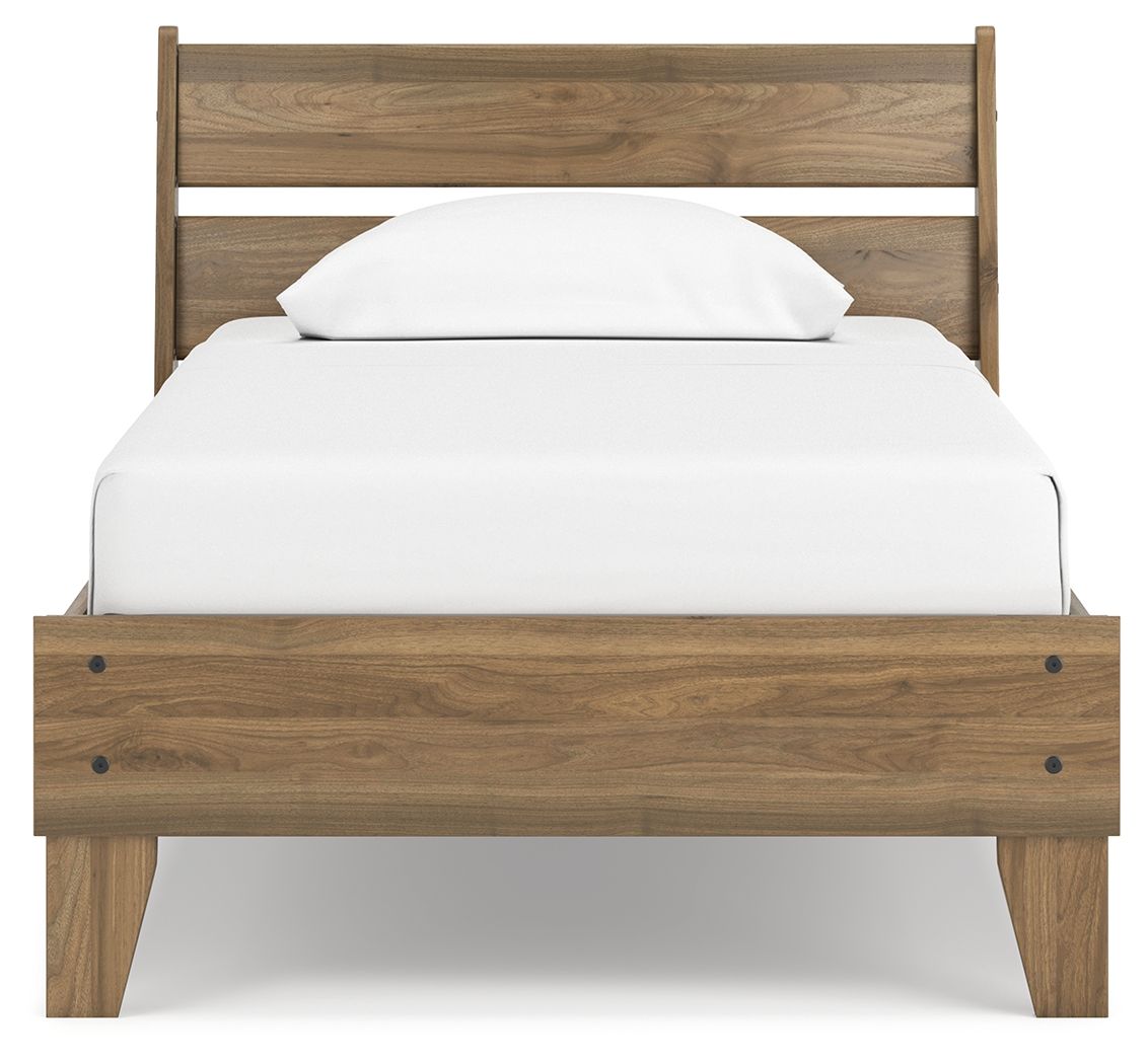 Cama de plataforma con paneles