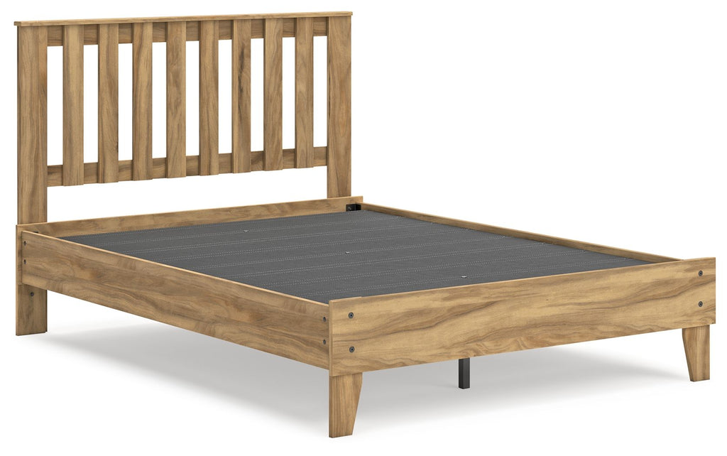 Letto a piattaforma con pannelli