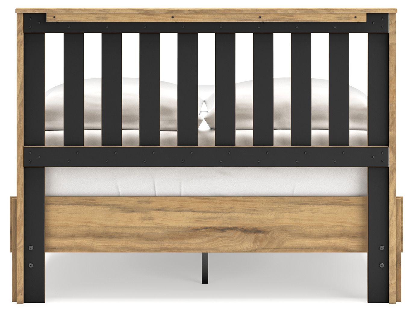 Letto a piattaforma con pannelli