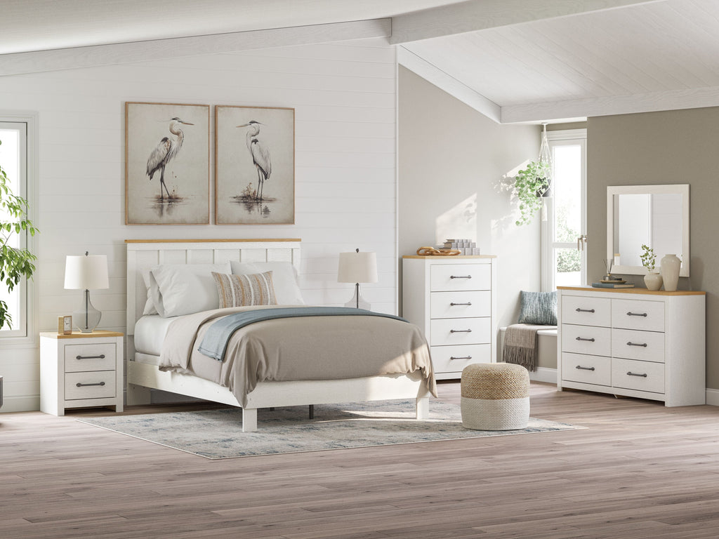 Letto con pannelli