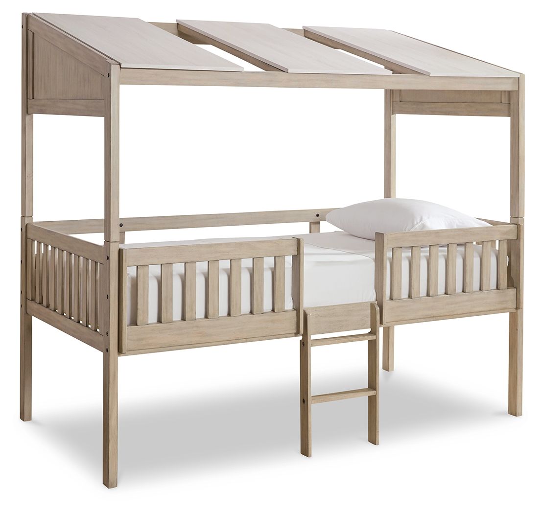 Lit mezzanine Twin avec panneaux de toit