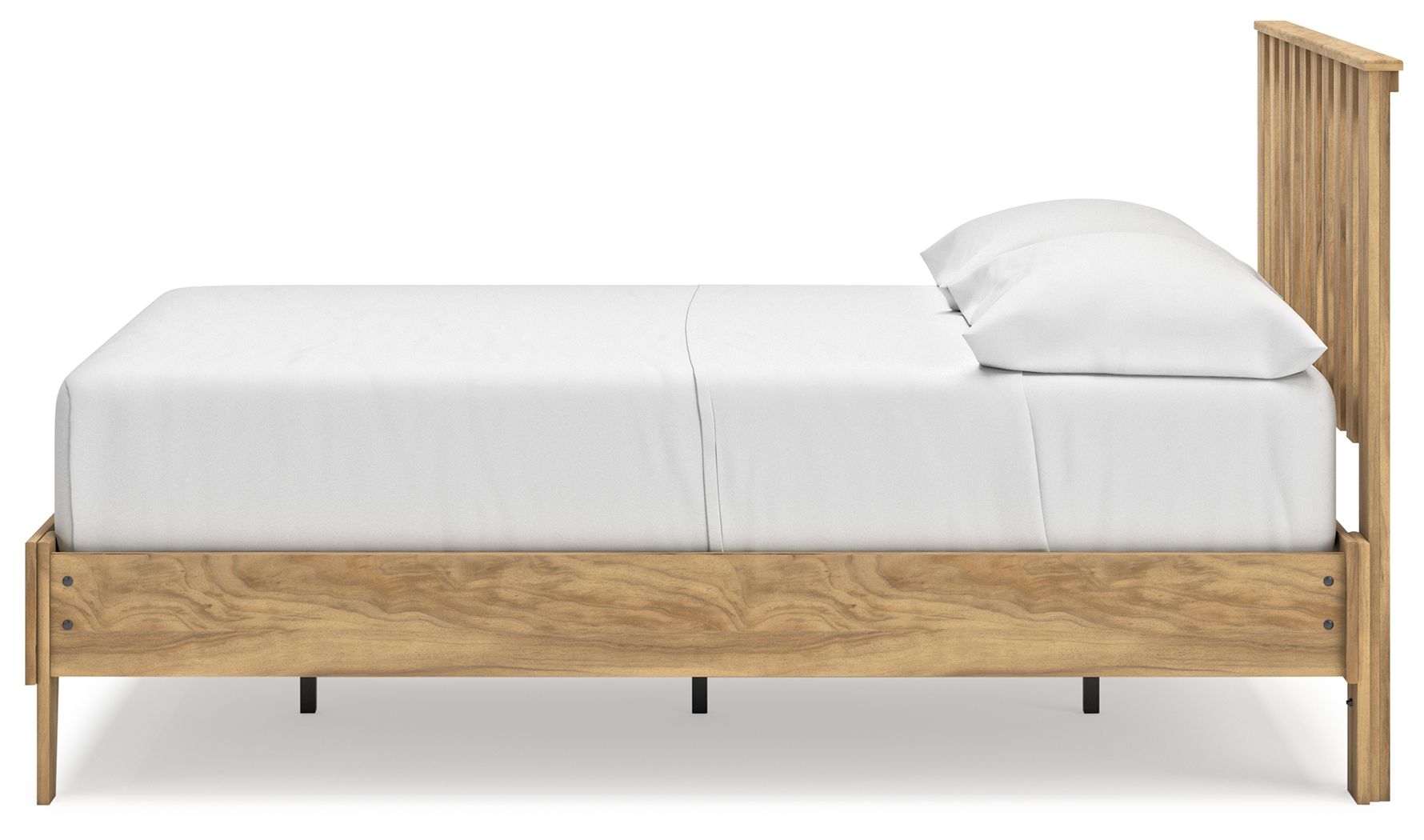 Letto a piattaforma con pannelli