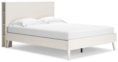 Cama con librero