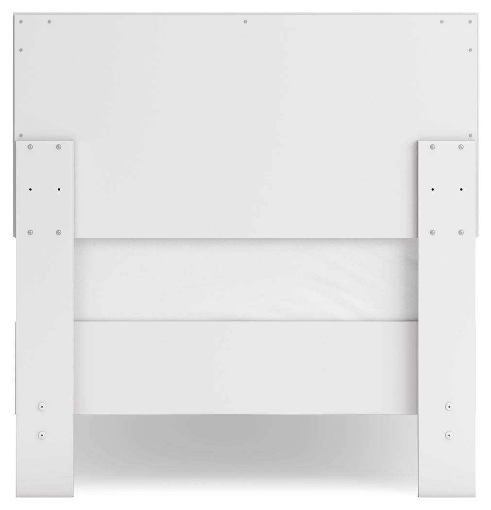 Cama de plataforma con paneles