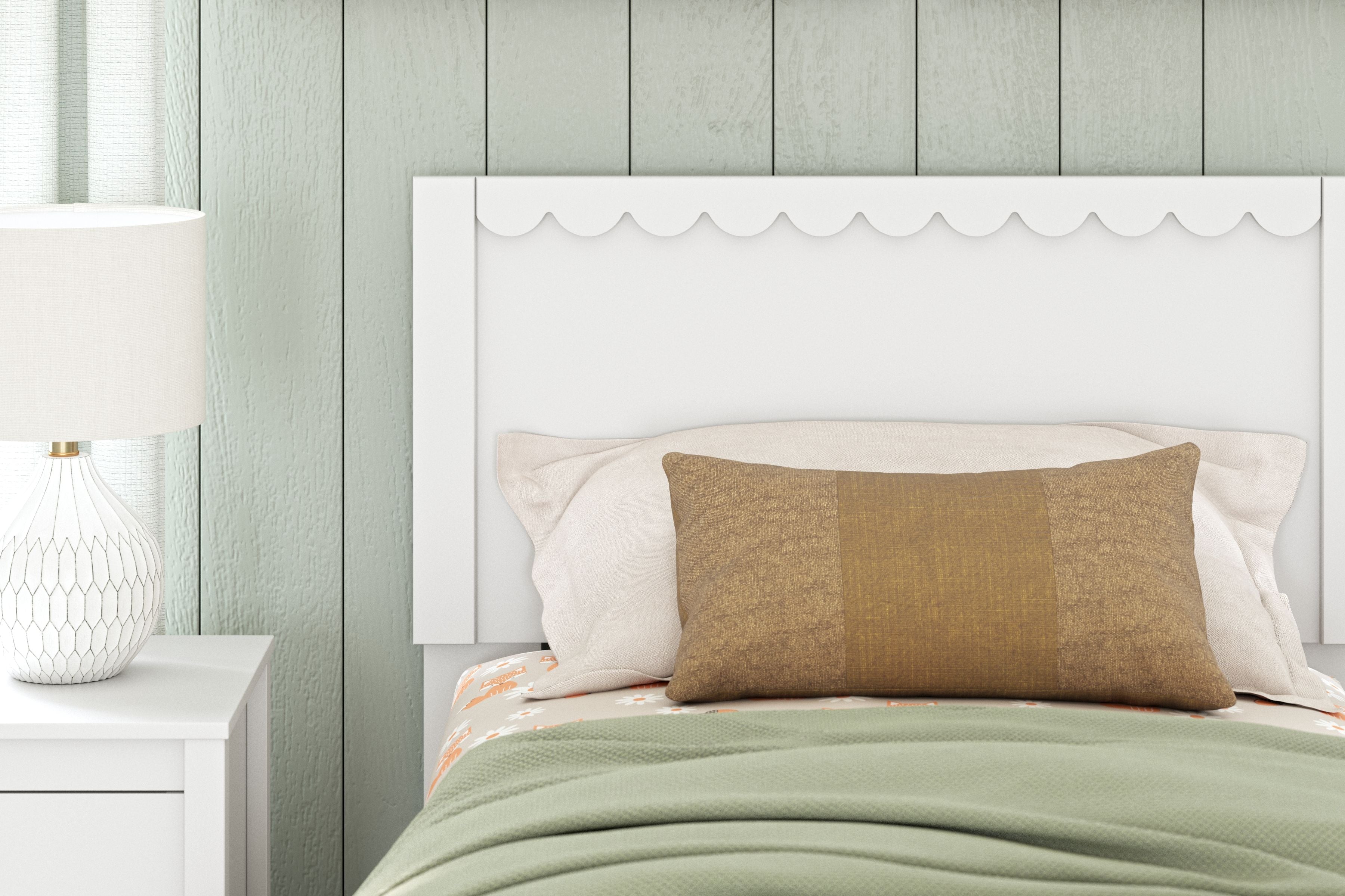 Cama de plataforma con paneles