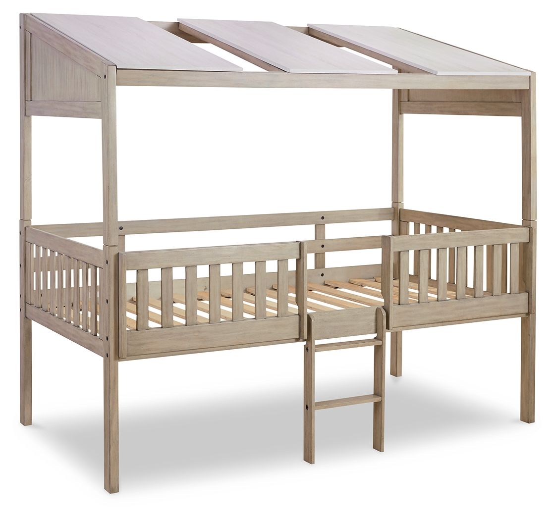Lit mezzanine Twin avec panneaux de toit