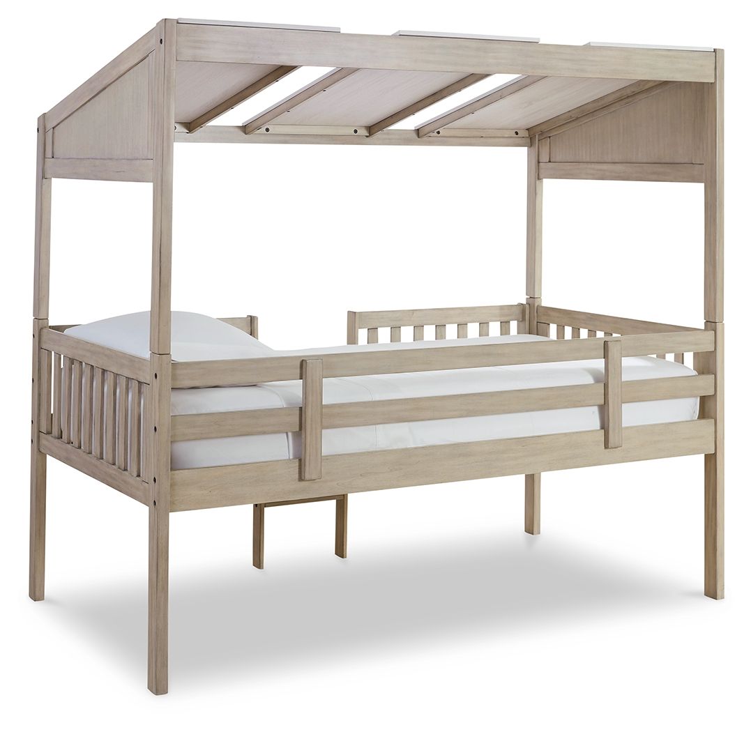 Lit mezzanine Twin avec panneaux de toit