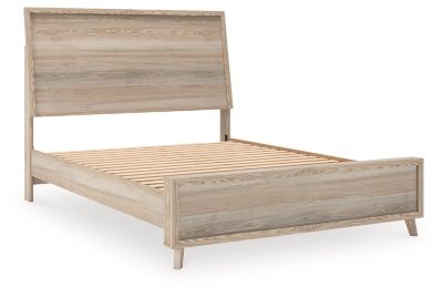 Cama de paneles con piecero de paneles enmarcado