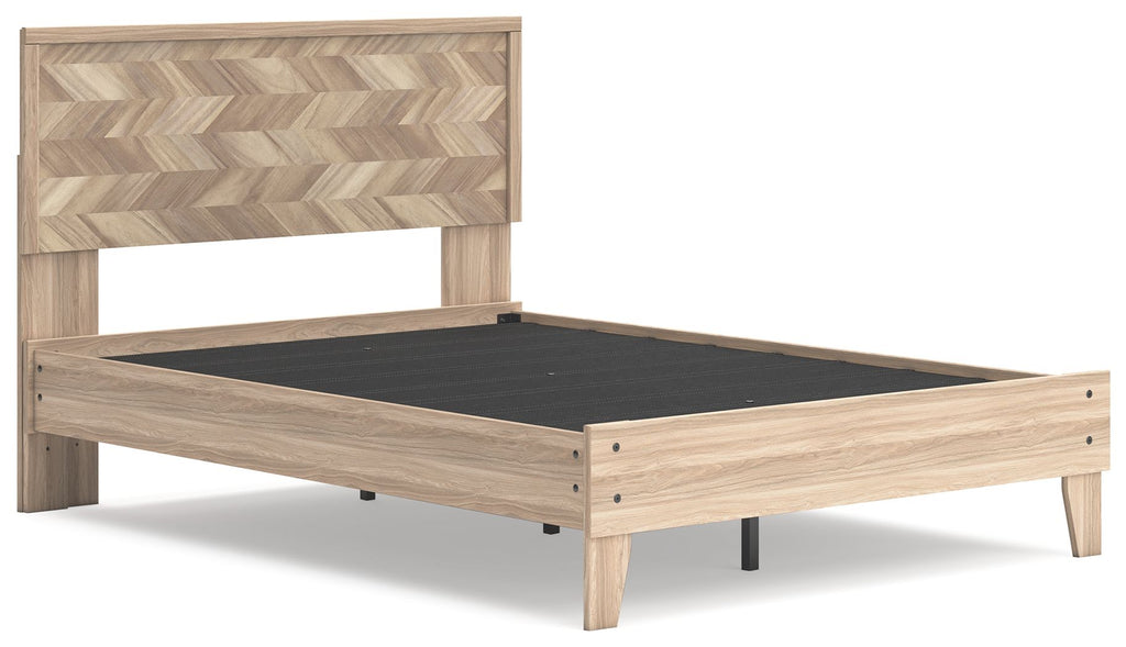 Cama de plataforma con paneles