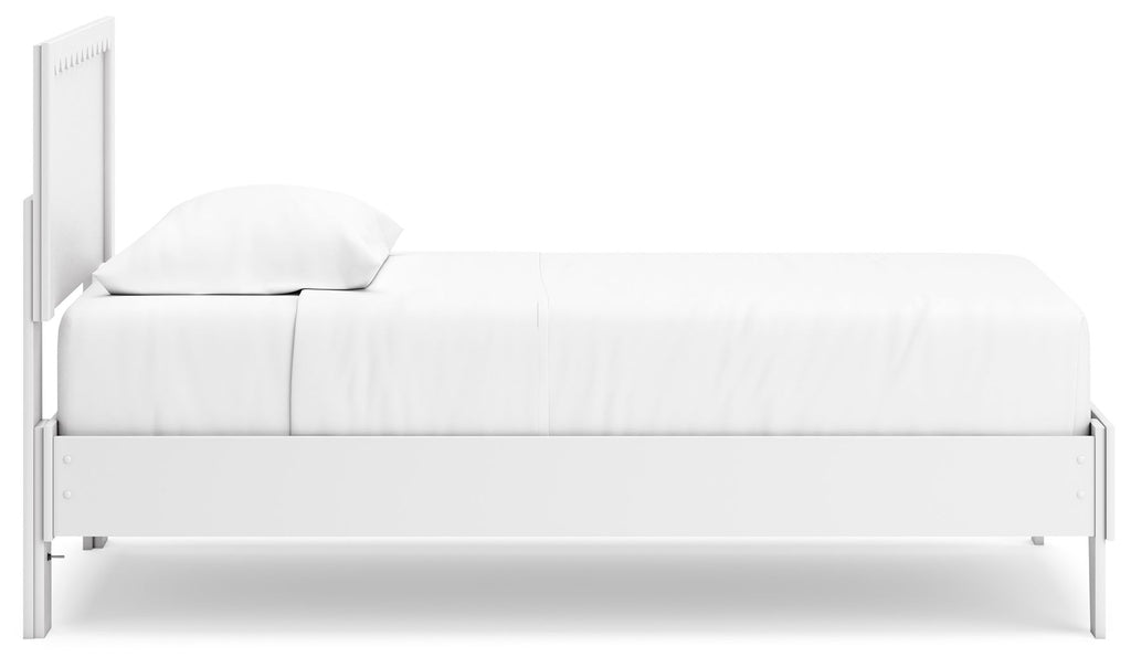 Cama de plataforma con paneles