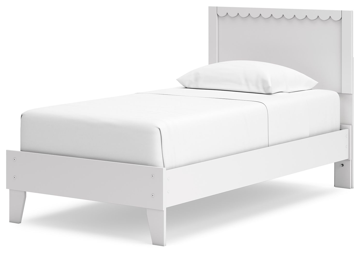 Cama de plataforma con paneles