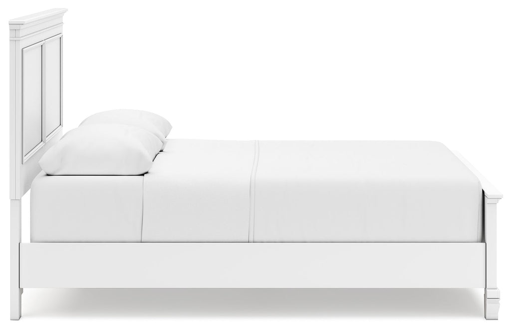 Letto con pannelli