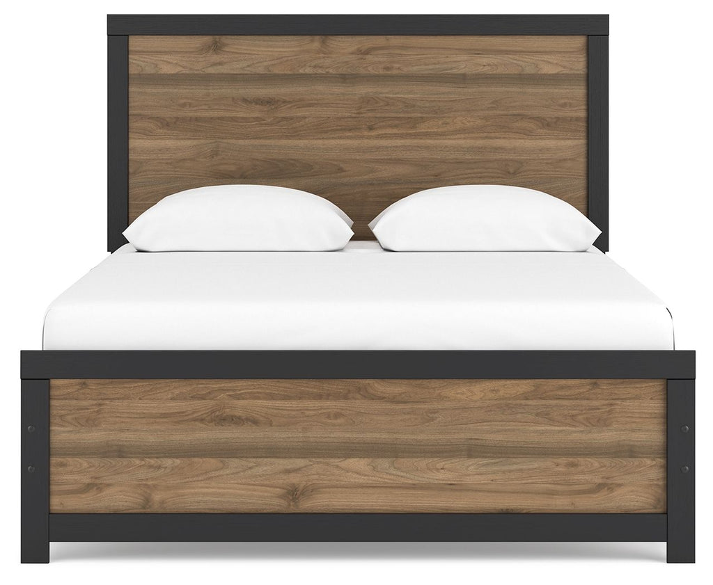 Letto con pannelli