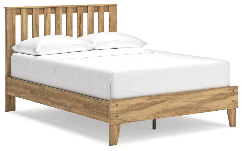 Letto a piattaforma con pannelli