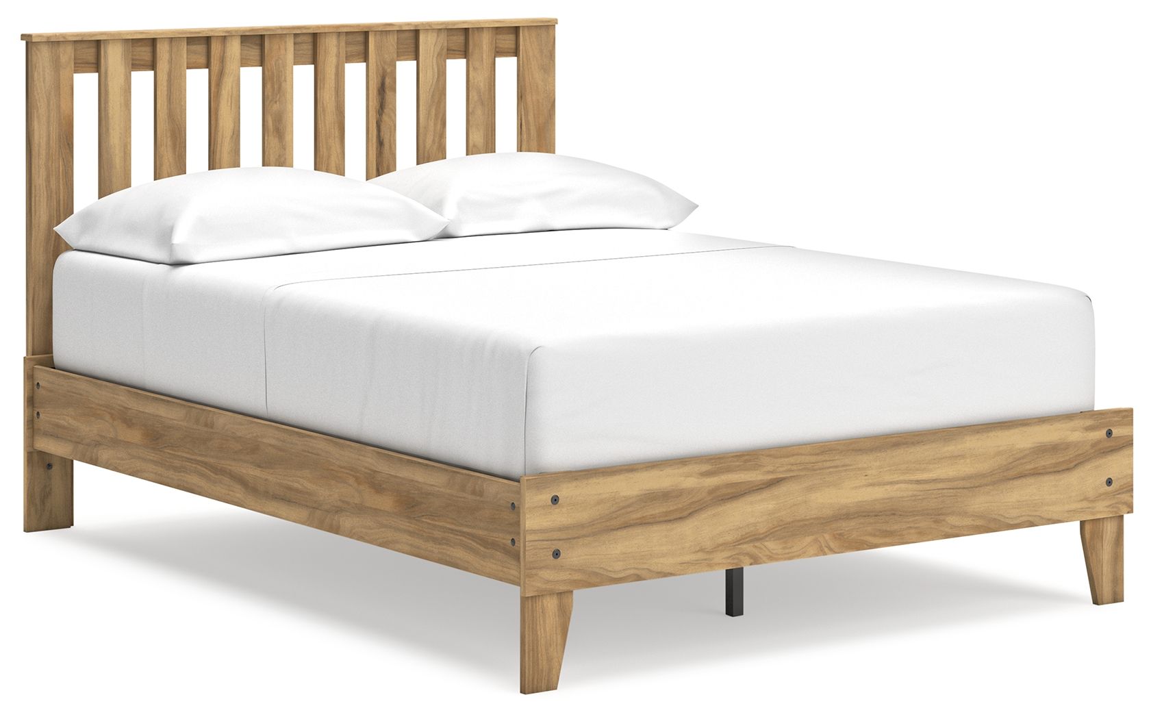 Letto a piattaforma con pannelli