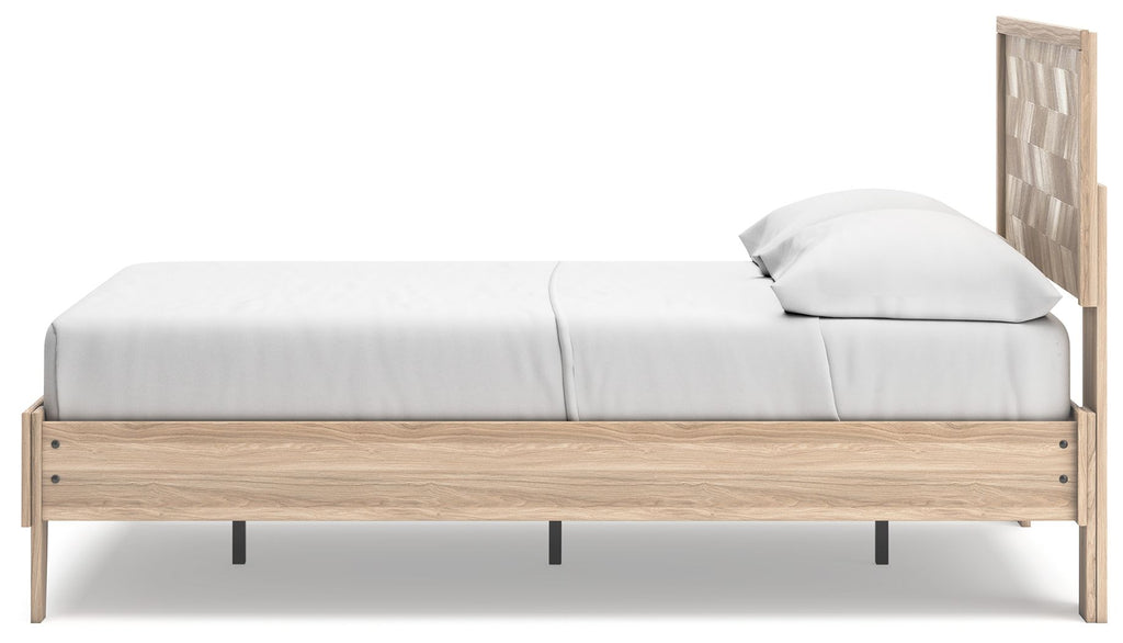 Cama de plataforma con paneles